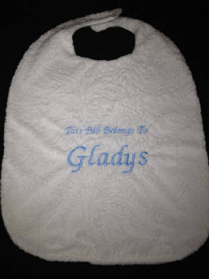 Baby Rooms by Nana, Mary Seibolt, Minky Adult Bibs, Lenexa ks